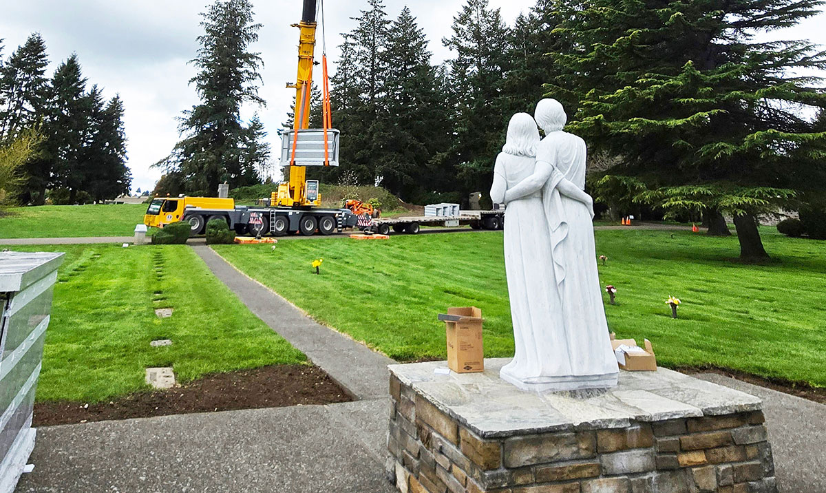 Columbarium Planning Installation Arrival to Location