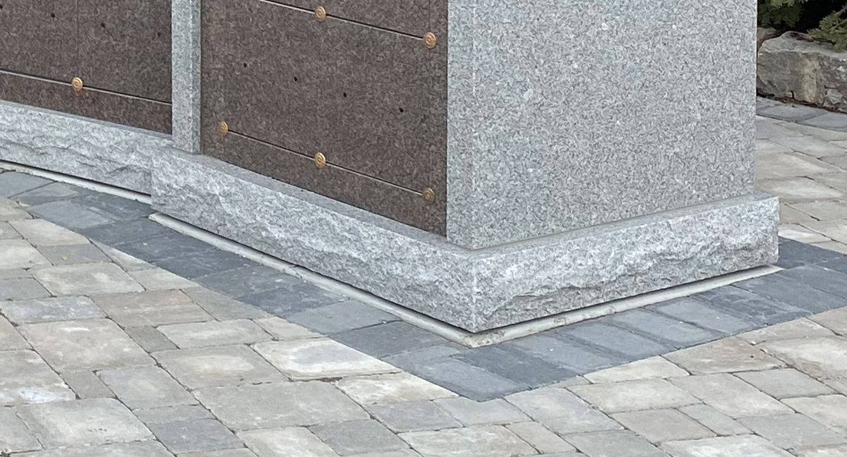 flush columbarium foundation