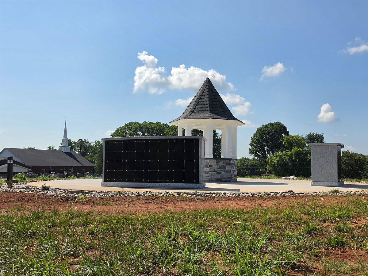 Church Columbarium Garden with Church Bell