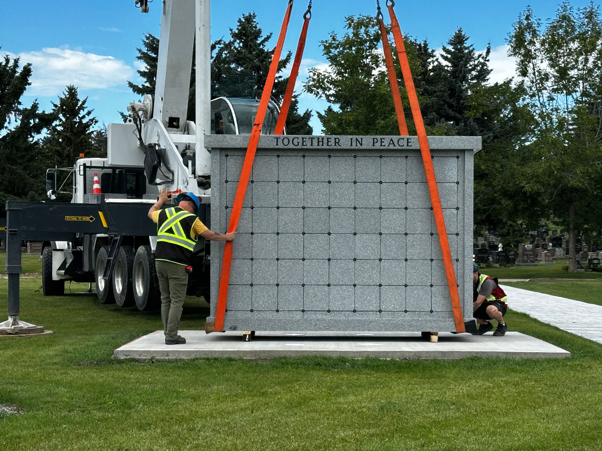 Columbarium Instalation Service Areas
